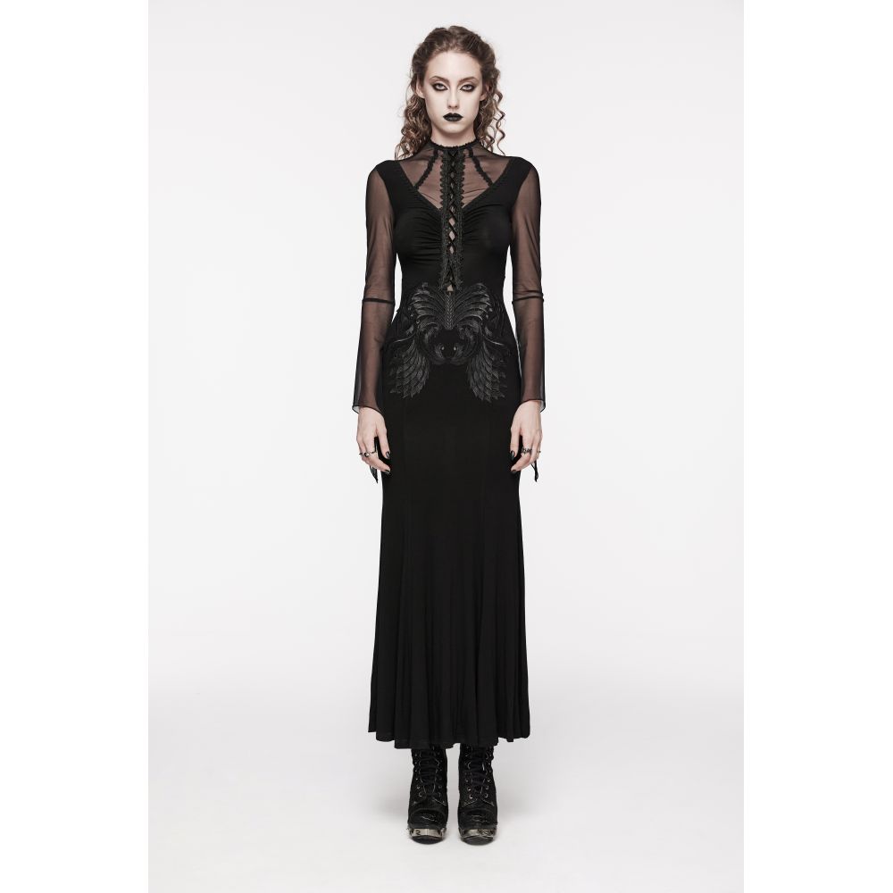 Punk Rave - Dark Chalise Robe longue maxi - Noir
